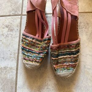 Women's Pink Espadrille Sandals